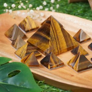 Yellow Tiger Eye Pyramid